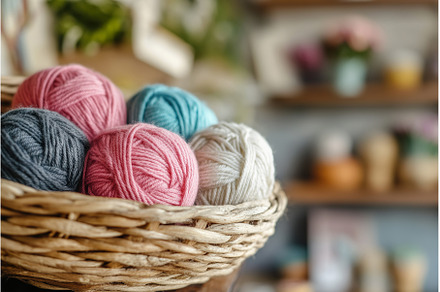colorful yarn balls for knitting, an Arts & Entertainment Photo by Lermont51