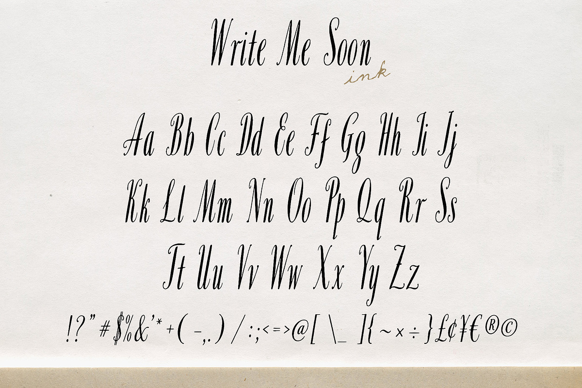 Write Me Soon Handwritten Font Duo, a Handwritten Font by Mneme (Photo 7 of 9)