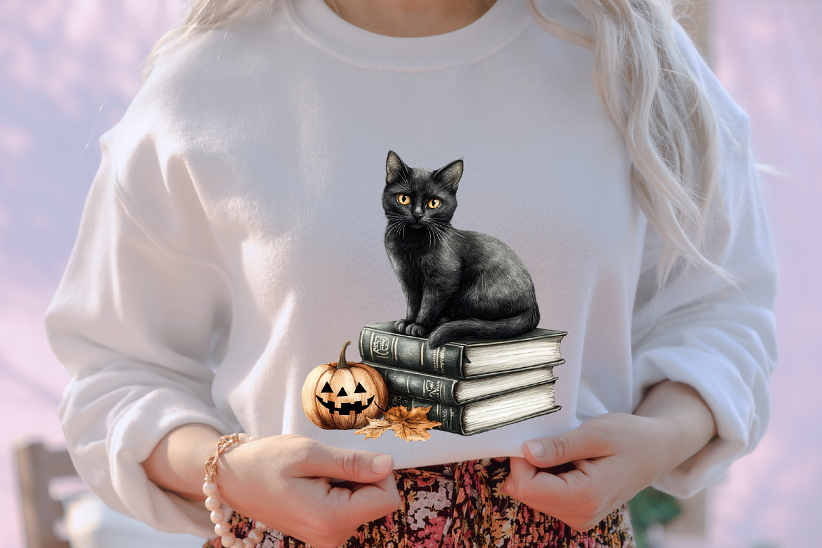 Spooky Halloween Library Clipart, an Illustration by designcity5 (Photo 4 of 5)