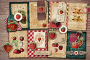 Strawberry Scrapbooking Kit, a Food Illustration by Secret Helper (Thumbnail 3 of 8)