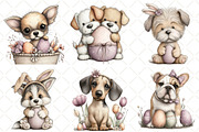 Whimsical Easter Dog Clipart PNG, an Illustration by Black Bird Studio (Thumbnail 4 of 5)