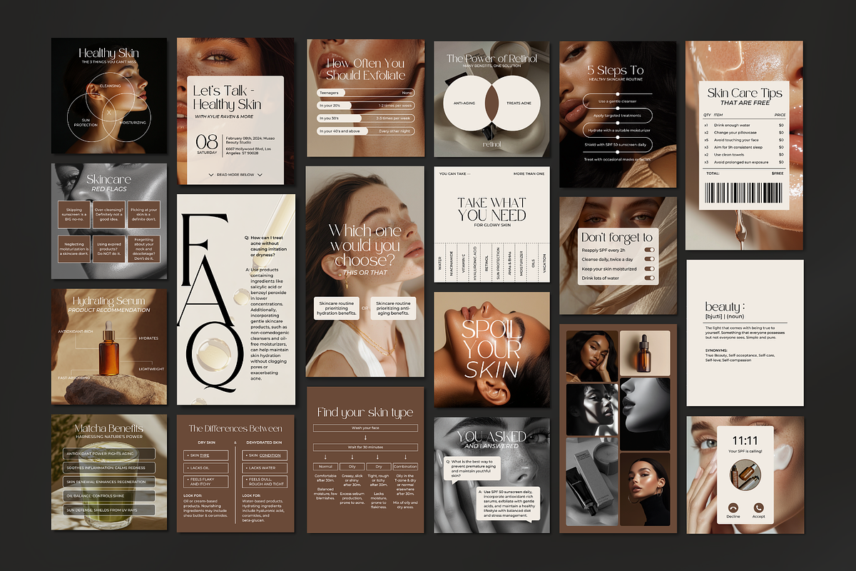 Instagram Bundle for Estheticians, a Social Media Template by Meraki Templates (Photo 5 of 11)