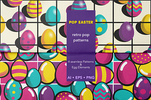 Retro Pop Easter Patterns