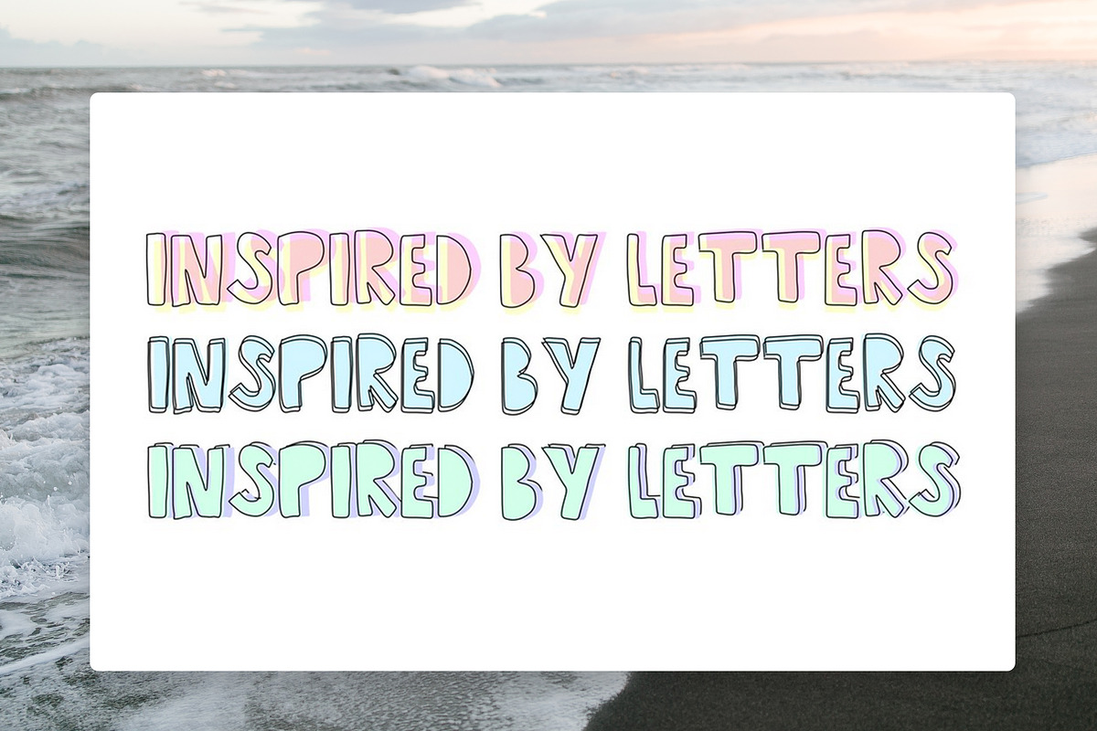 Cocoa Beach Font, a Sans Serif Font by The Besotted Co (Photo 2 of 4)