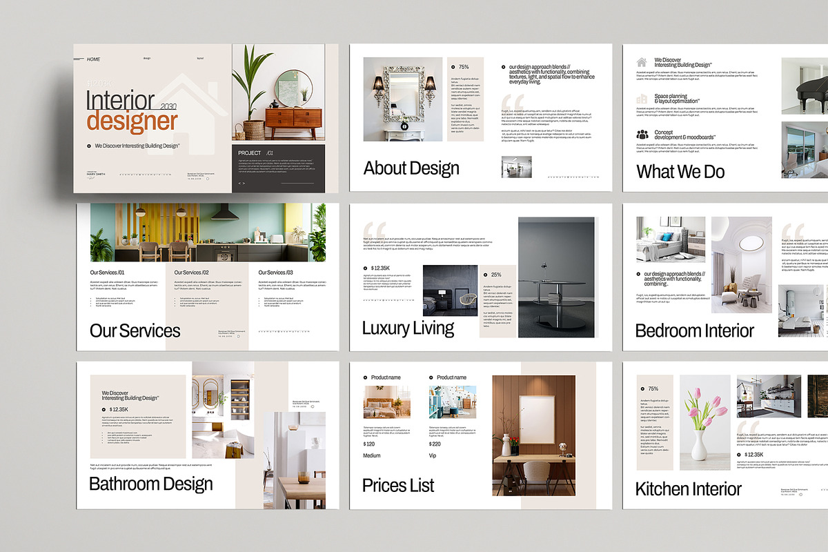 Interior Design Presentation, a Presentation Template by MightyDesign (Photo 1 of 8)