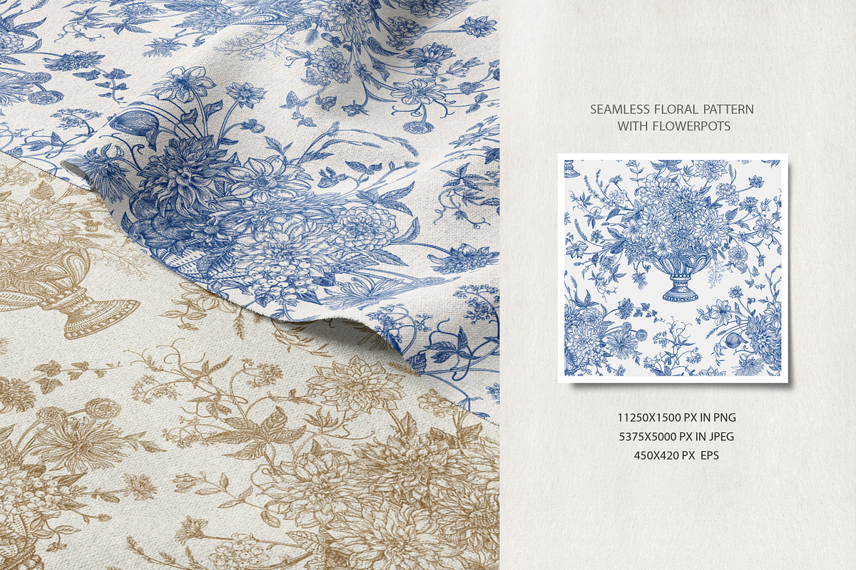 French garden pattern collection, an Illustration by Lisla (Photo 6 of 11)