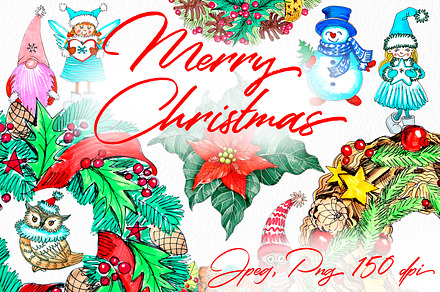 Merry Christmas clipart