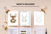 25 Christmas Card DIY Design Kit, a Seasonal Illustration by Daffodil Dream Studio (Thumbnail 6 of 9)