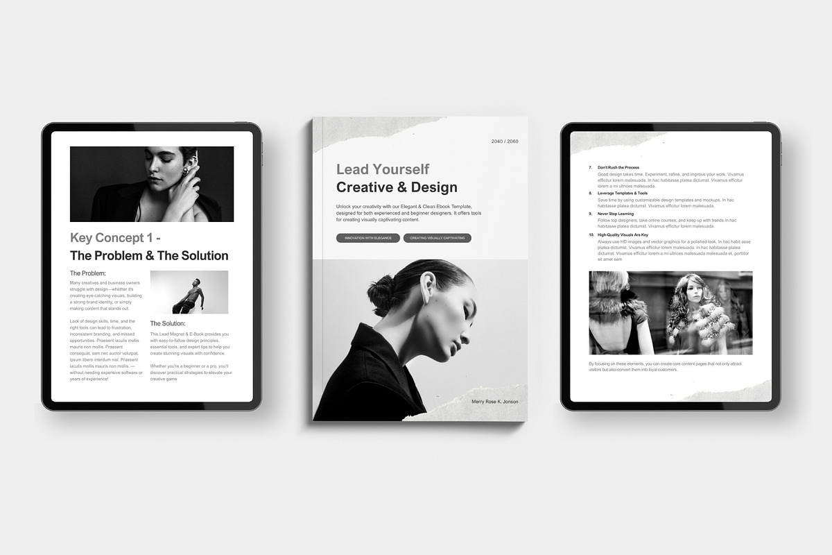 Black & White Canva Ebook Template, a Magazine Template by TheBrightGrap (Photo 5 of 9)