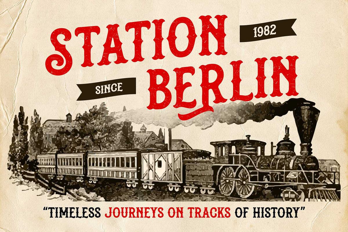 Gashroad - Vintage Style, a Font by Arterfak Project (Photo 4 of 13)
