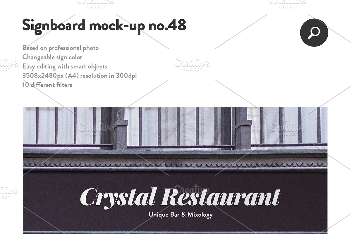 50 sign facade signboard logo mock, a Product Mockup by PrintPixel (Photo 50 of 53)