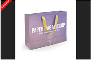Premium Paper Bag Mockup, a Packaging Mockup by Bruno's Shop (Thumbnail 1 of 3)