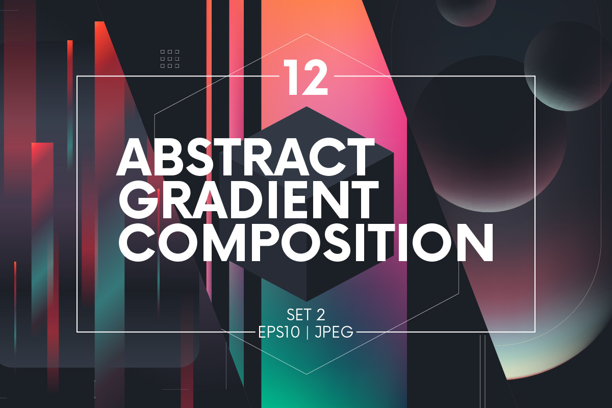 Abstract gradient composition, a Decorative Illustration by MaximGertsen (Photo 1 of 9)