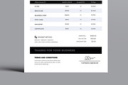 Minimal Invoice Layout, a Stationery Template by MightyDesign (Thumbnail 3 of 8)