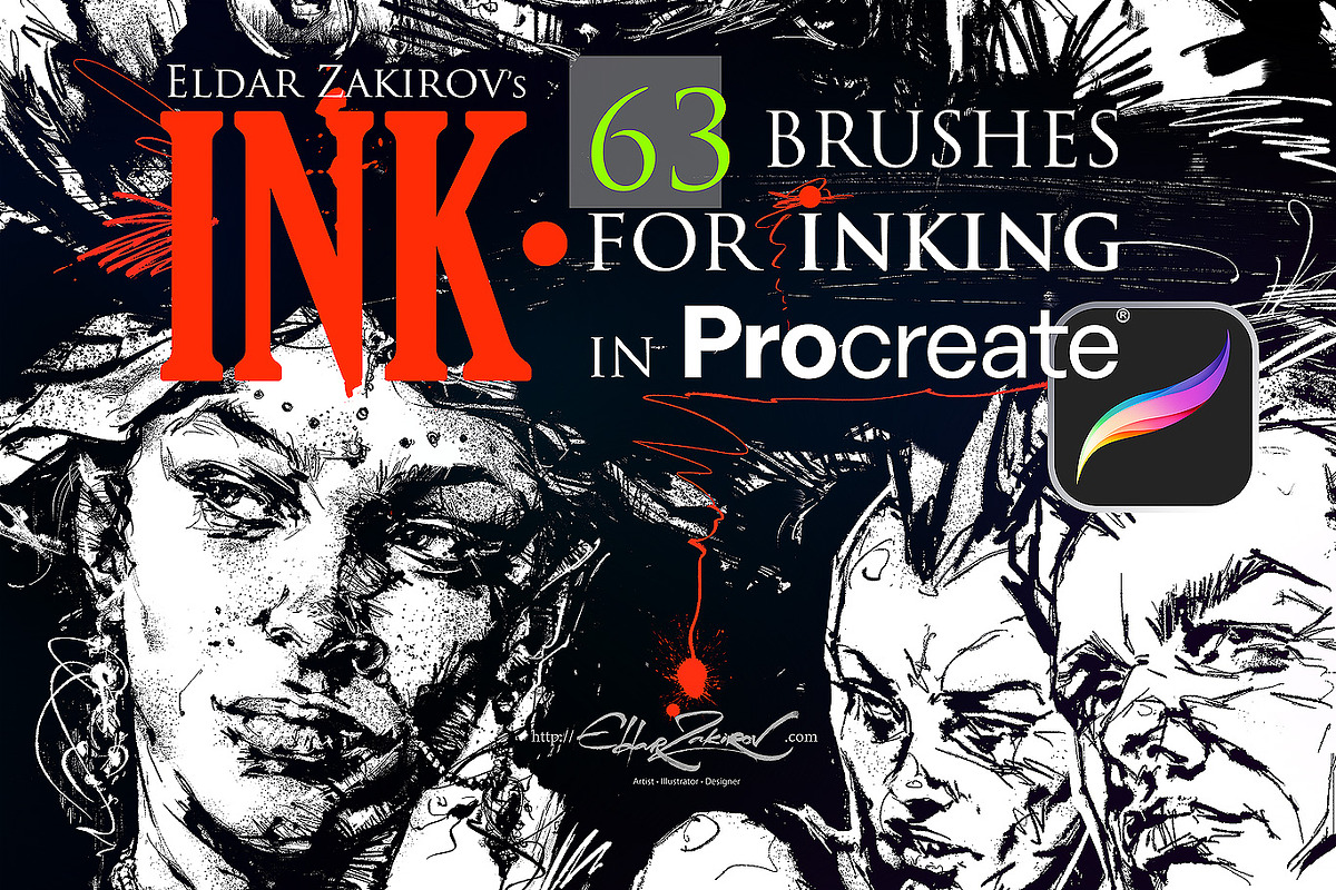 PROCREATE Brush Bundle: $37 not $58, a Brush Add-On by Eldar Zakirov's (Photo 5 of 12)