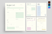 Recipe Cards Template, a Flyer Template by BrandPacks (Thumbnail 1 of 5)
