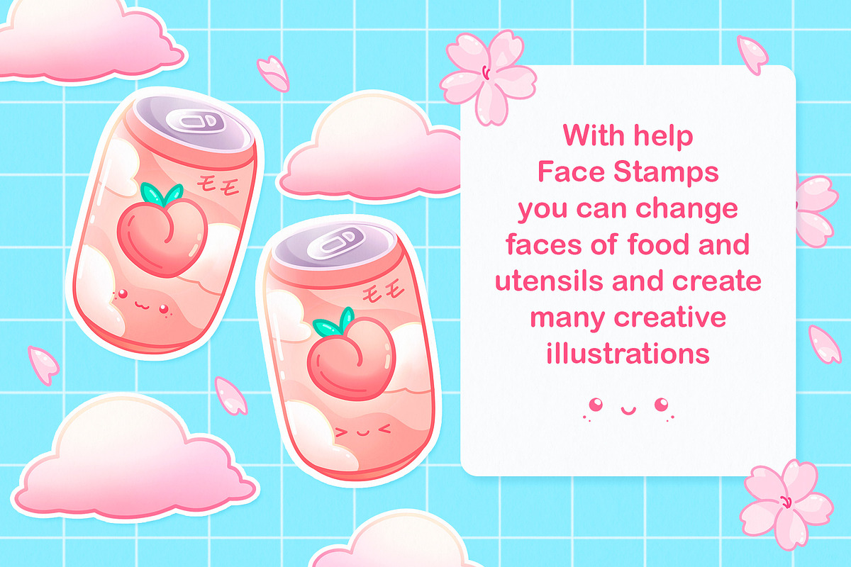 Procreate Brushes Anime, Cute Stamps, a Food Illustration by InkPrintsTattoo (Photo 7 of 7)