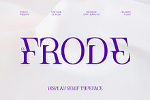 CS Frode – Modern Serif Font