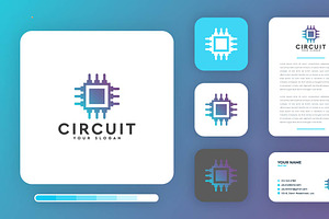 Circuit Logo Design Template