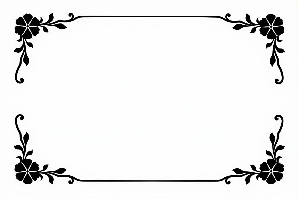 Elegant Border Silhouette Set, an Illustration by musafir_fashion (Photo 6 of 9)