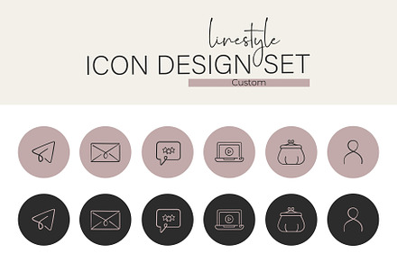 Icon Set Custom for Dalia, an Outline Icon by pepulousdsg