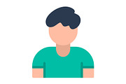 Male Flat Icon, a Duotone Icon by Pexelpy (Thumbnail 1 of 2)