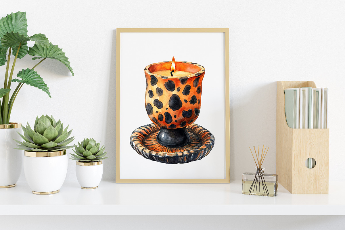 Watercolor Leopard Winter Clipart, an Illustration by Canvas Craft (Photo 5 of 8)