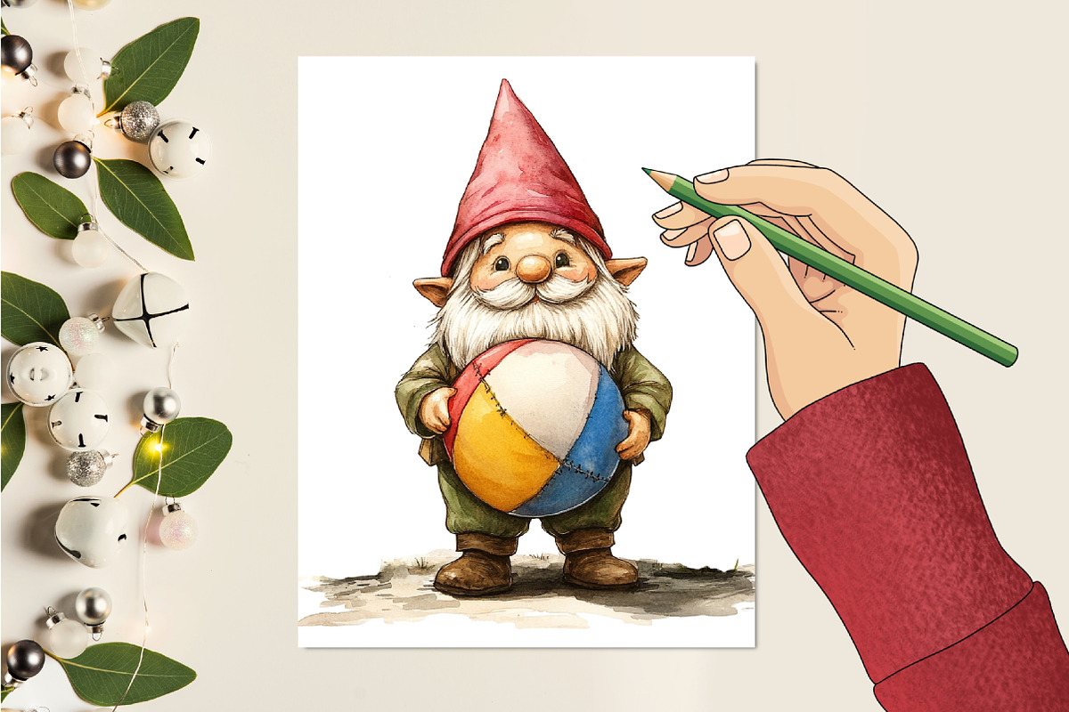 Summer Vintage Cute Gnome Sublimatio, an Illustration by RobertsArt (Photo 3 of 6)