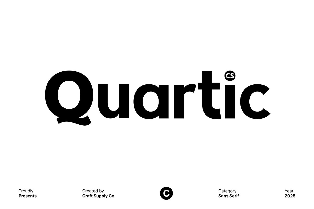 CS Quartic – Bold Sans Serif, a Sans Serif Font by Craft Supply Co. (Photo 1 of 8)