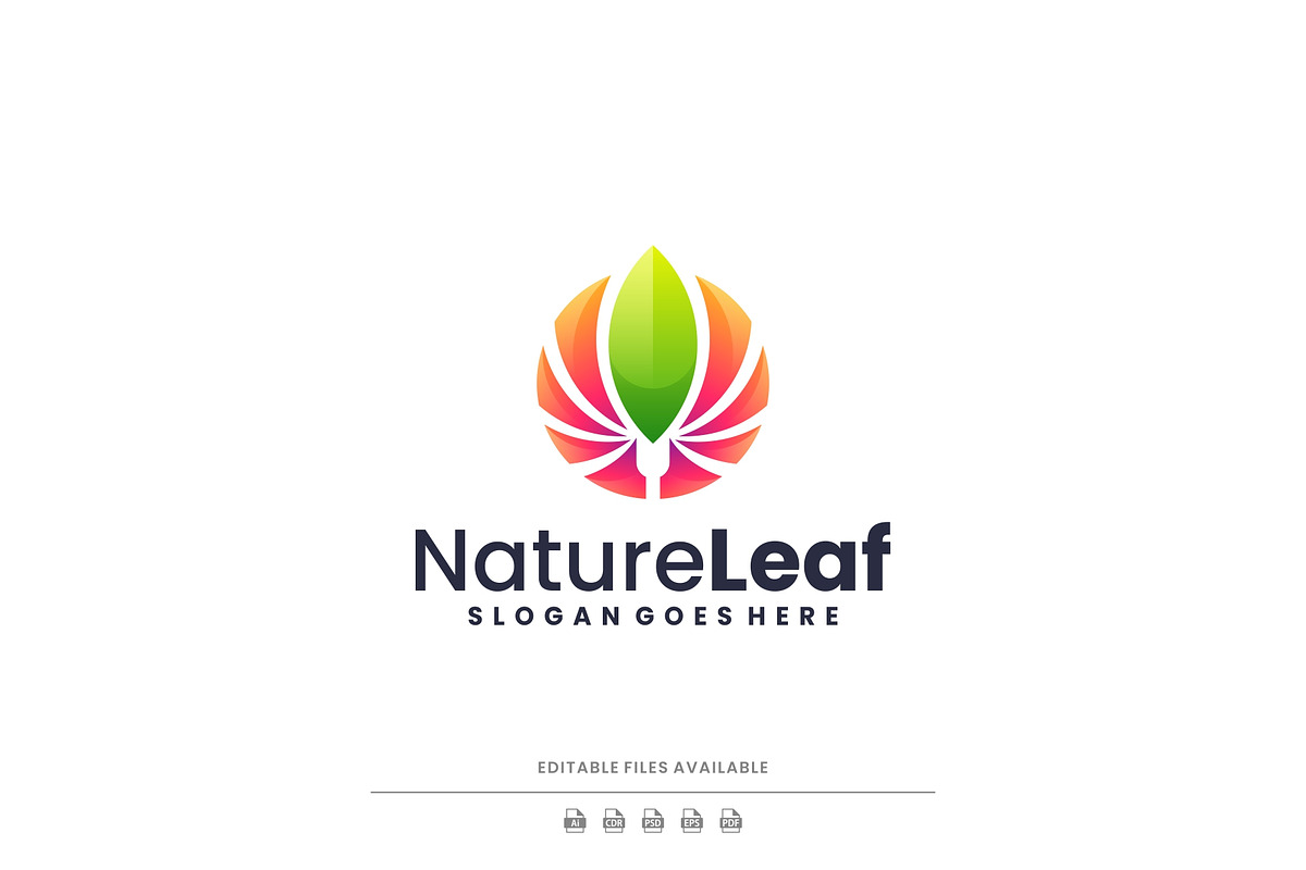 Modern Gradient Nature Leaf Logo, a Branding & Logo Template by Artnivora.Std (Photo 1 of 4)