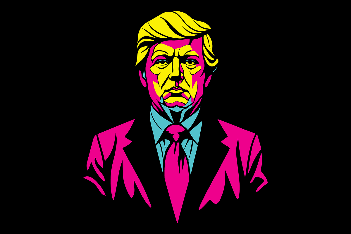 Donald Trump Pop Art, a Person Illustration by Deezguizer