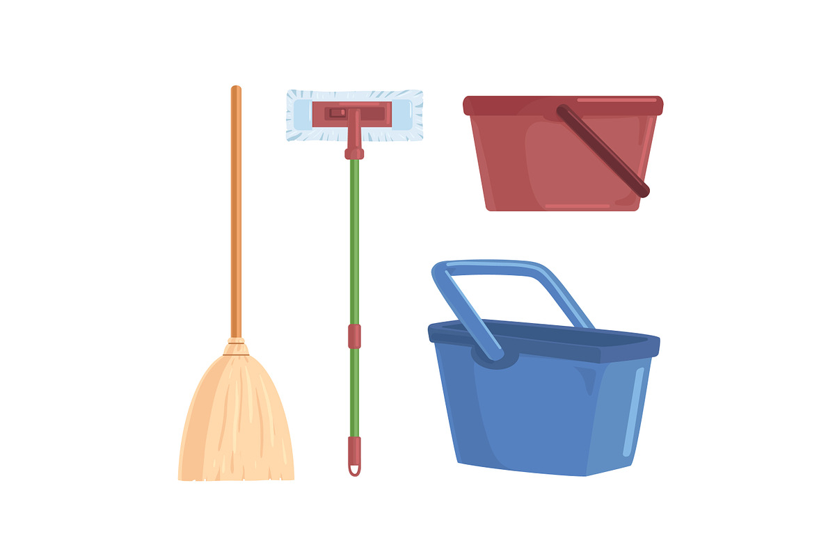 Cleaning equipment set, an Object Illustration by Good Studio (Photo 3 of 3)