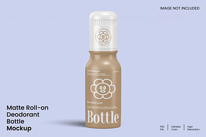 Matte Roll  Deodorant Bottle Mockup, a Packaging Mockup by renderstockmarket