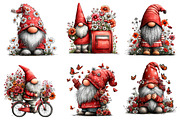 Spring Gnome Whimsical Clipart, an Illustration by Dream Creation (Thumbnail 4 of 8)