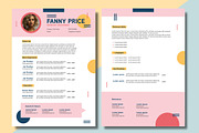 Geometric Resume Professional CV, a Templates & Theme by studiogstock (Thumbnail 2 of 2)