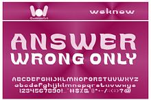 We Are The word font