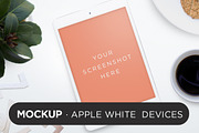White Devices Mockup, an iPhone Mockup by tomodachi studio (Thumbnail 1 of 5)