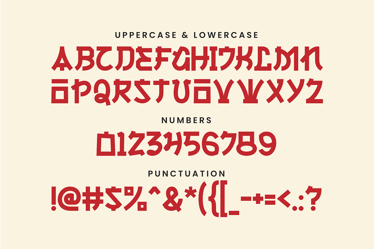 Mitohan - Japanese Display Font, a Symbol Font by ahweproject (Photo 4 of 15)