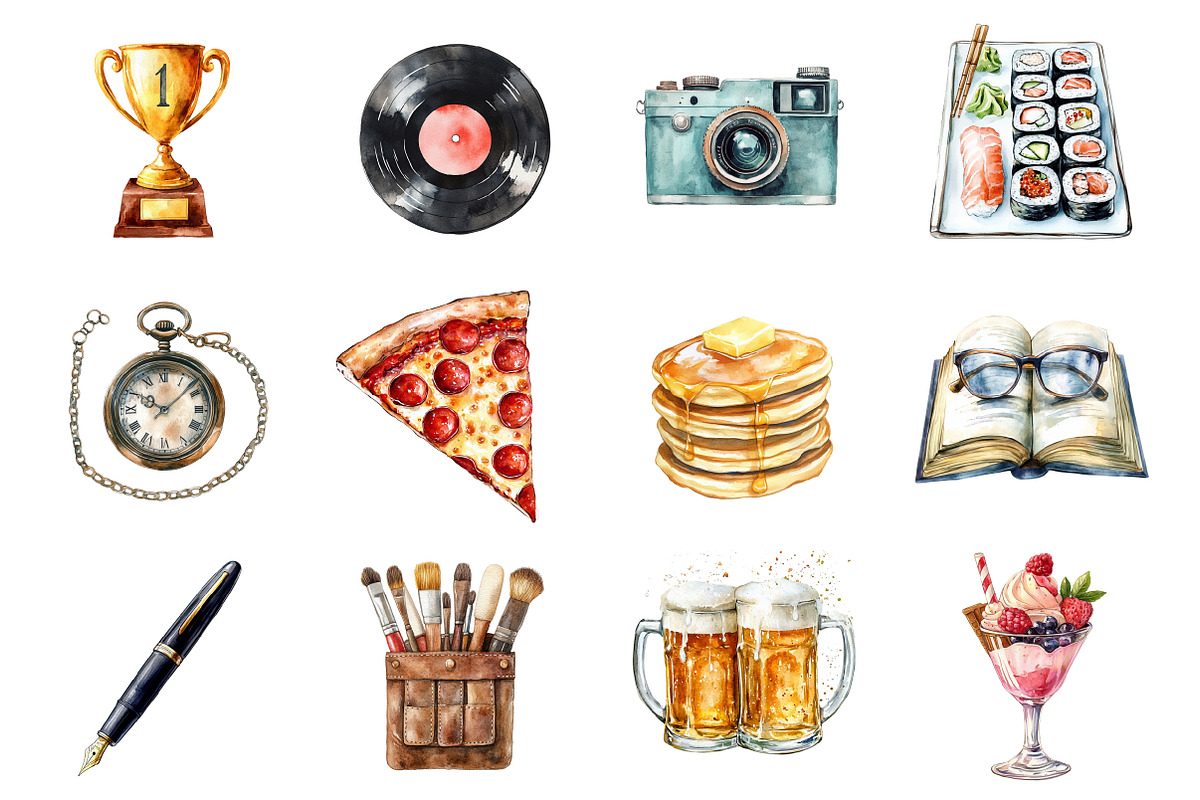 Classic Father's Day PNG Clipart Bun, an Illustration by Design Market (Photo 2 of 3)