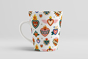 Mexican hearts seamless patterns, a Pattern Graphic by Good Studio (Thumbnail 12 of 13)