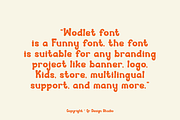 Wodlet - Funny Groovy Font, a Sans Serif Font by QR Design Studio (Thumbnail 12 of 12)