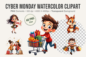 Cyber Monday Big Eye Clipart, an Illustration by Artnoy