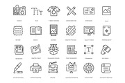 Printing and Typography Icons Set, an Outline Icon by Tettygreen (Thumbnail 2 of 2)