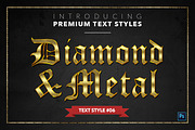 Diamond & Metal #1 - 15 Text Styles, a Layer Style Add-On by Jonas Stensgaard (Thumbnail 7 of 18)