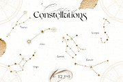 Zodiac Celestial Constellations Set, an Illustration by NassyArt (Thumbnail 6 of 12)