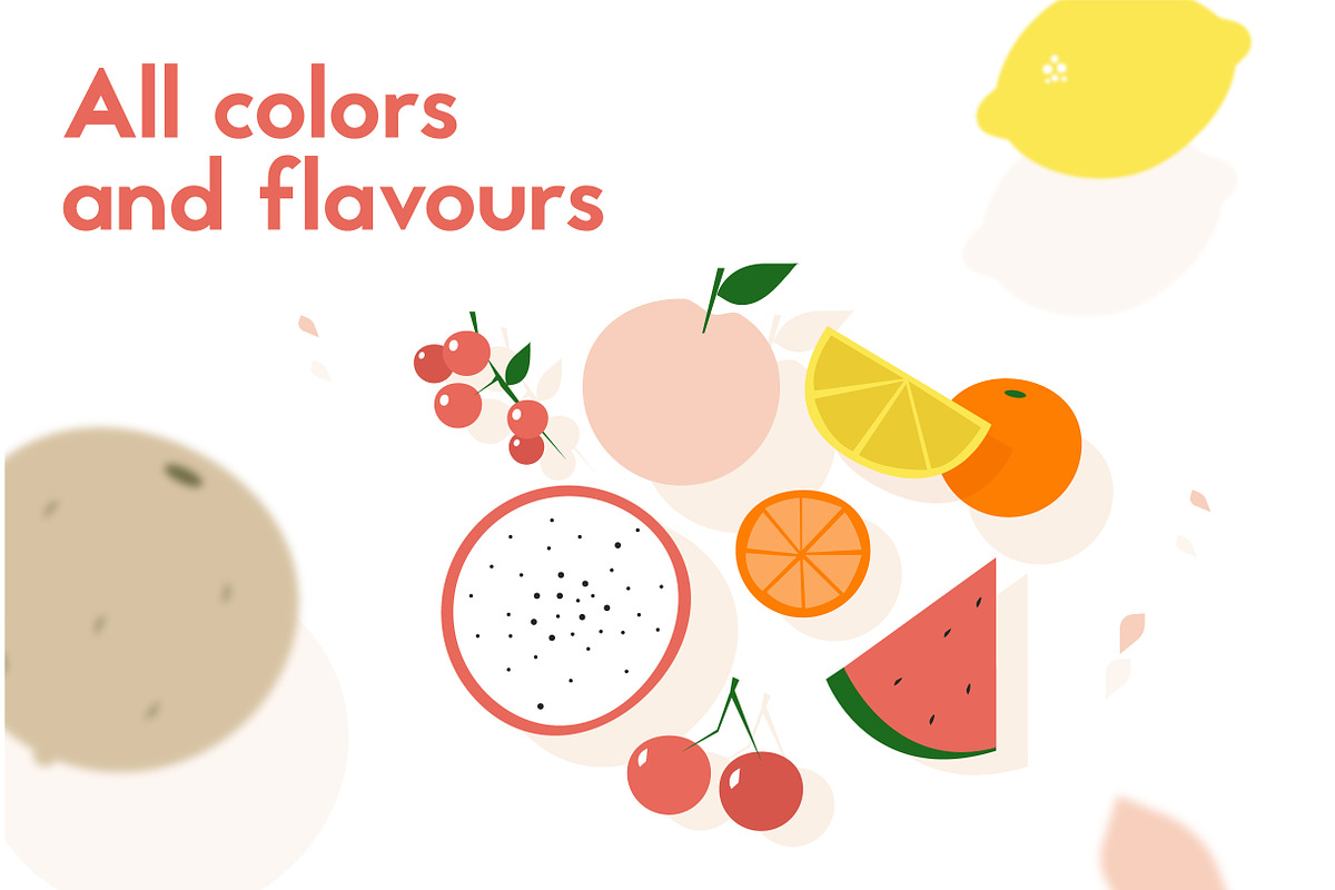 Cute fruit icons - Vector, an Icon by Marinastu (Photo 3 of 6)