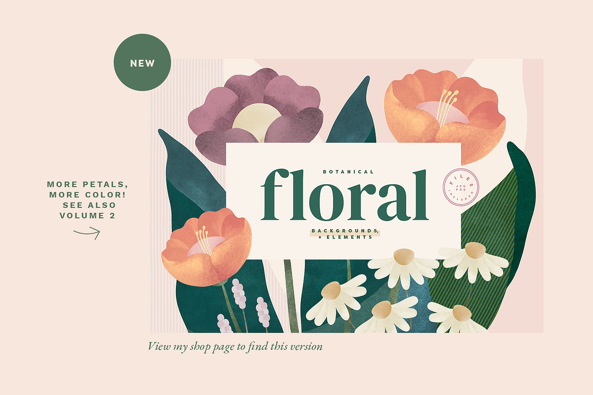 Painted Floral Abstract Elements, an Object Graphic by Basia Stryjecka (Photo 27 of 27)