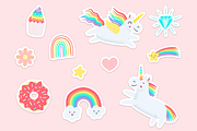 Happy Rainbow Unicorns Clipart Pack, an Animal Illustration by CherithDrawsThings (Thumbnail 4 of 8)