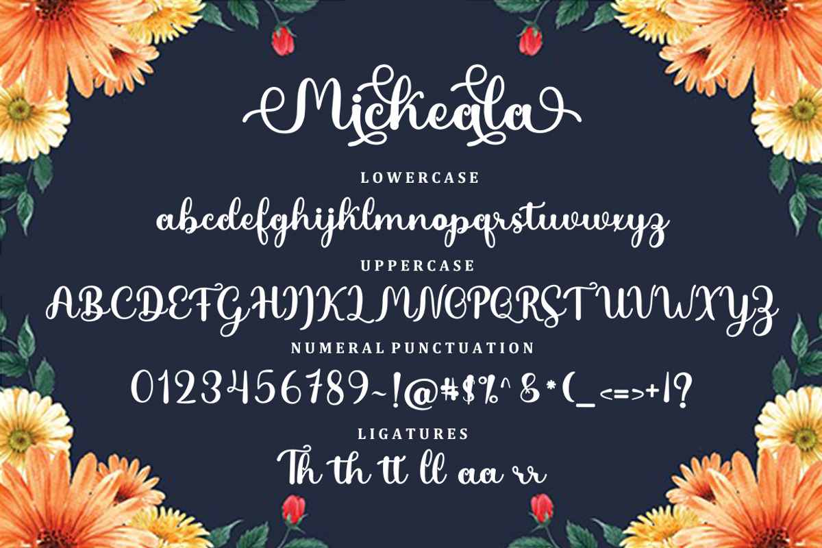 Mickeala Script | Family Font, a Script Font by Bosstype Studio (Photo 5 of 8)