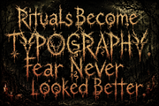 CultsithRitual - Cursed Damned, a Handwritten Font by HypeWorksCo (Thumbnail 5 of 9)